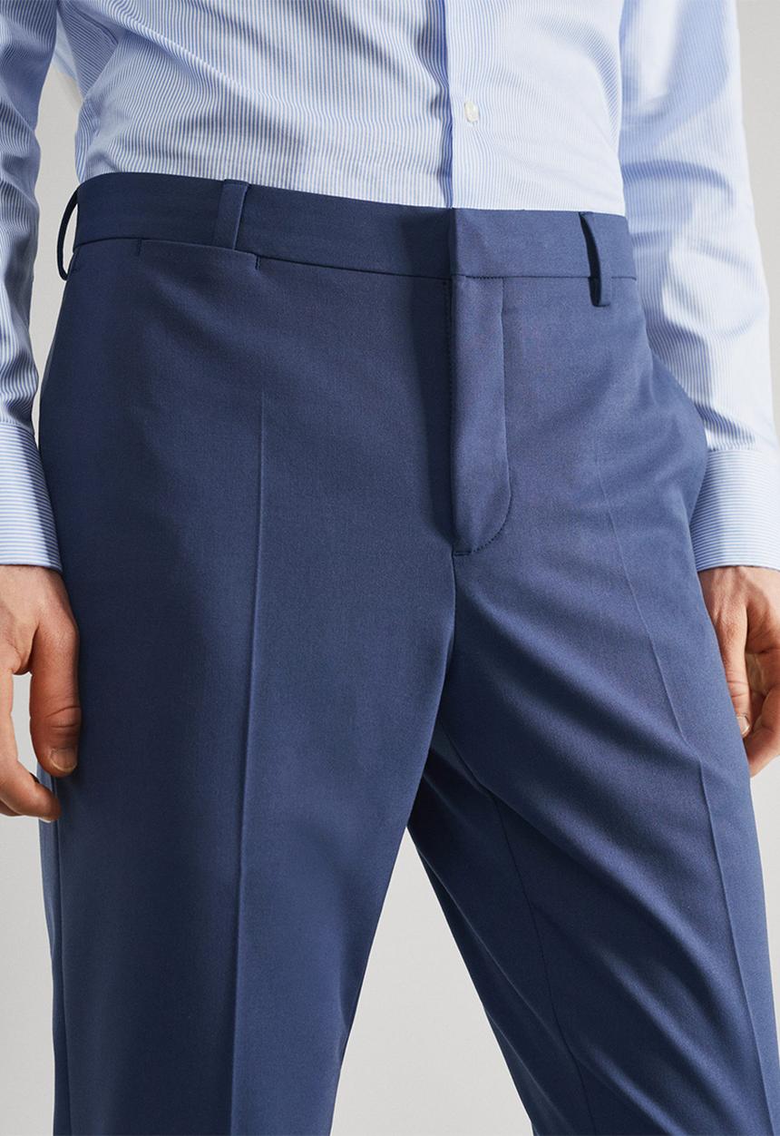 MANGO - Trousers paulo - skye blue 