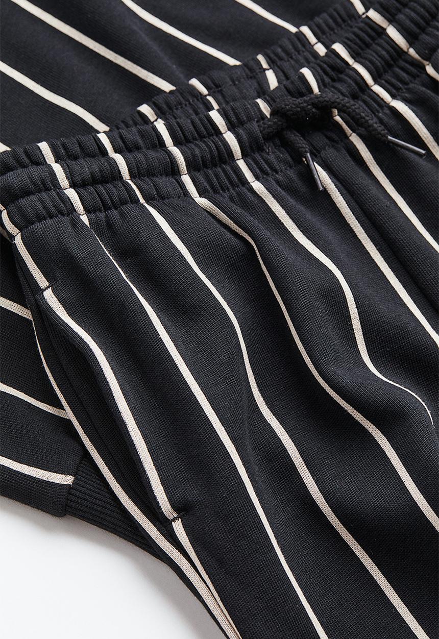 H&M - 2-Piece sweatshirt set - black/pinstriped