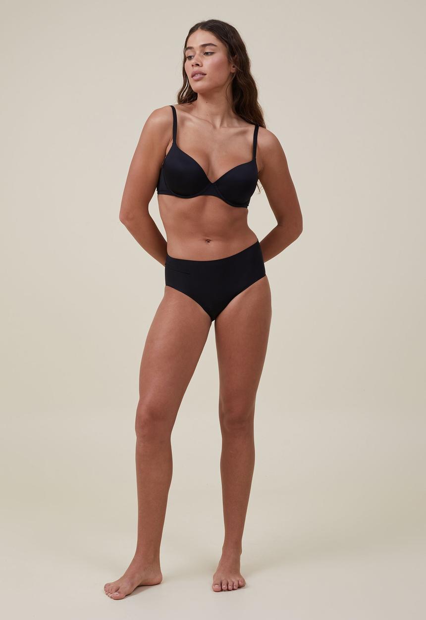 Cotton On - Period boyleg brief heavy flow - black