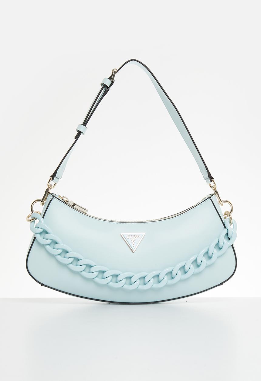 GUESS - Corina top zip shoulder bag - ice blue