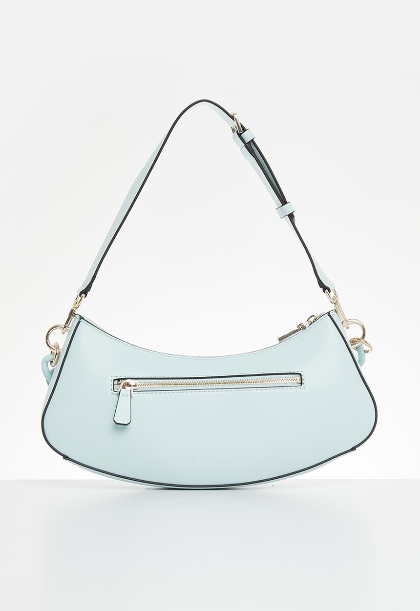 GUESS - Corina top zip shoulder bag - ice blue