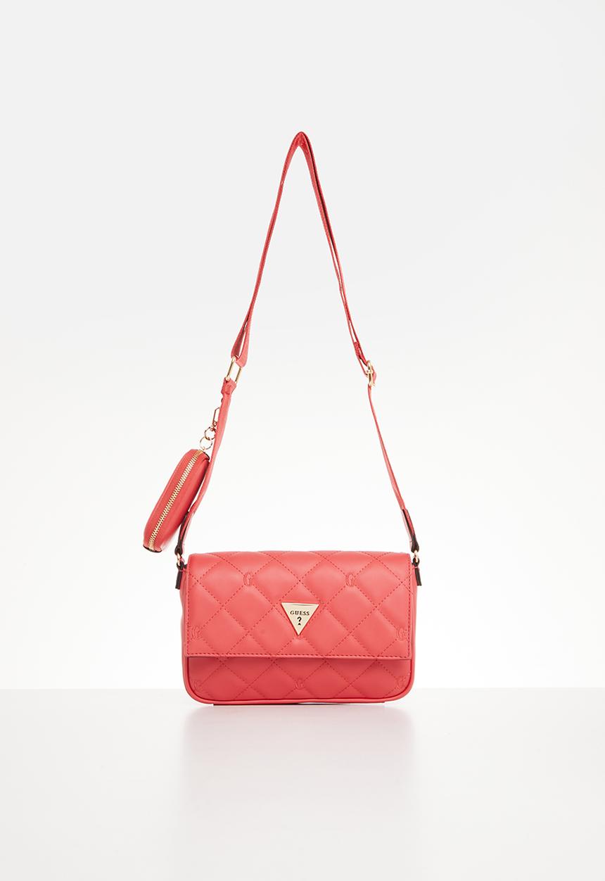 GUESS - Colton mini crossbody flap - watermelon
