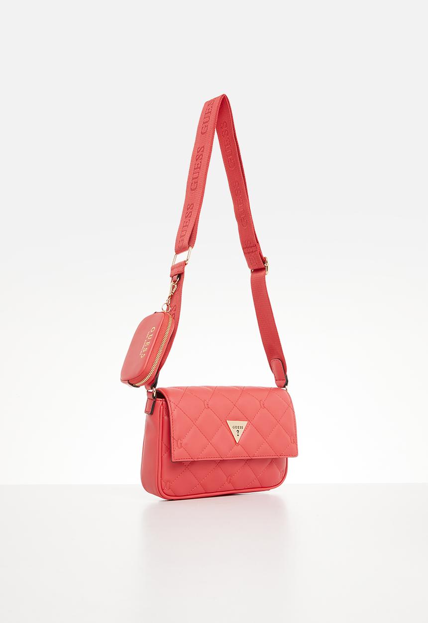 GUESS - Colton mini crossbody flap - watermelon