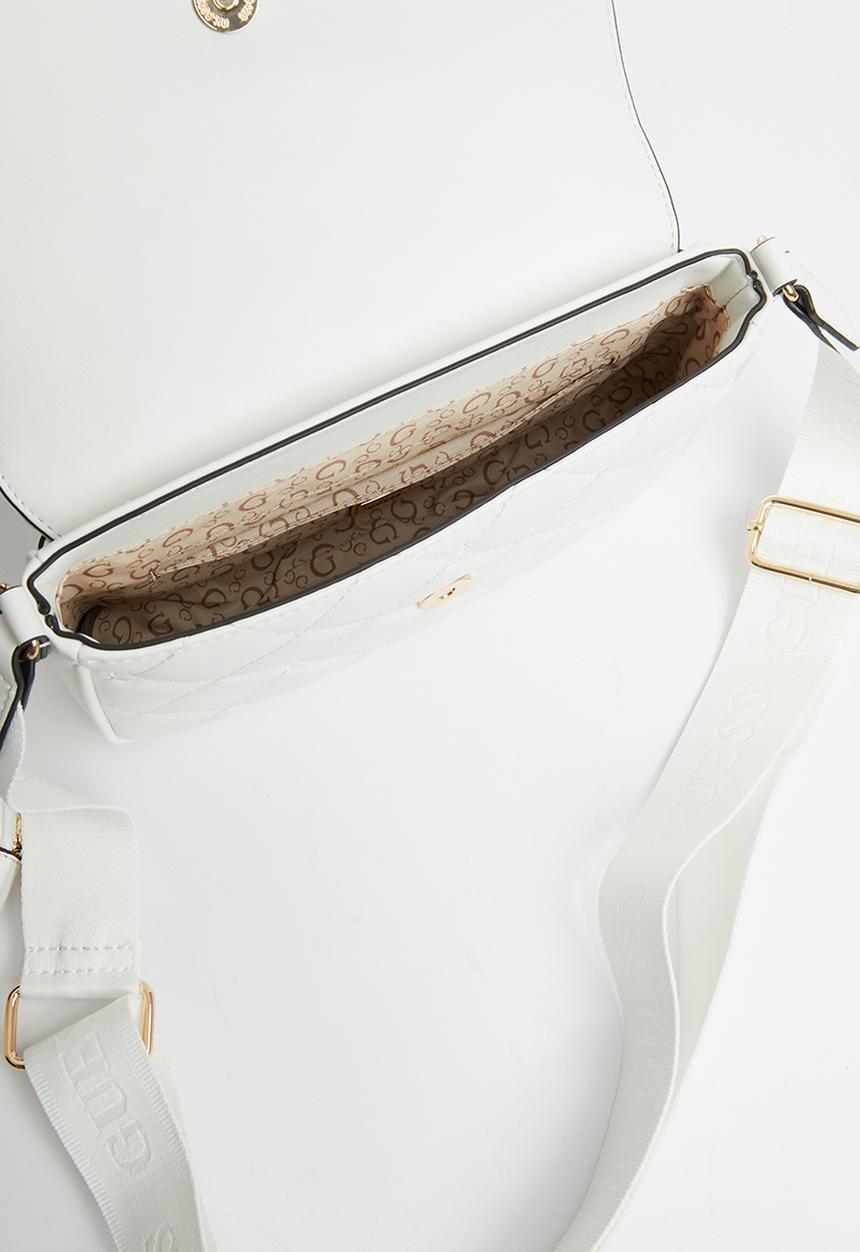 GUESS - Colton mini crossbody flap - white