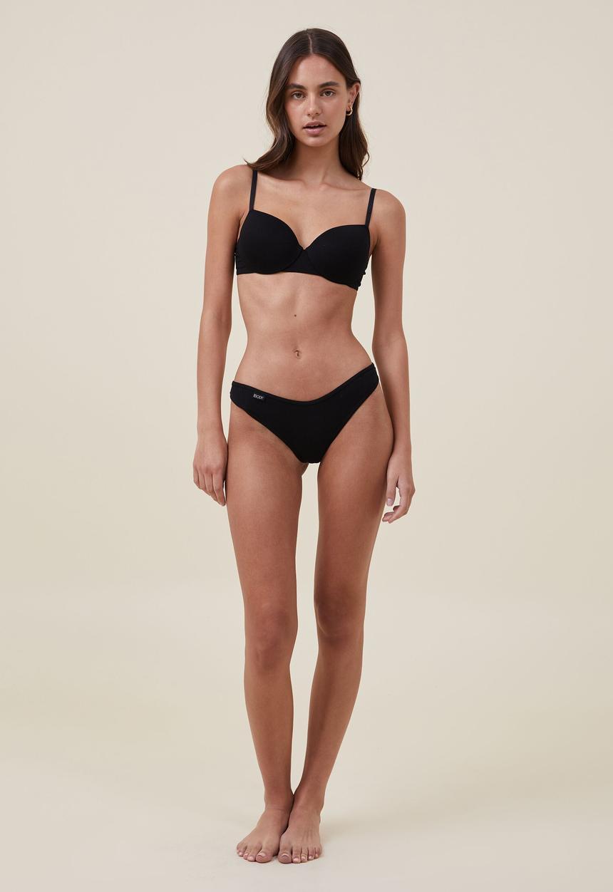 Cotton On - The body cotton contour bra - black