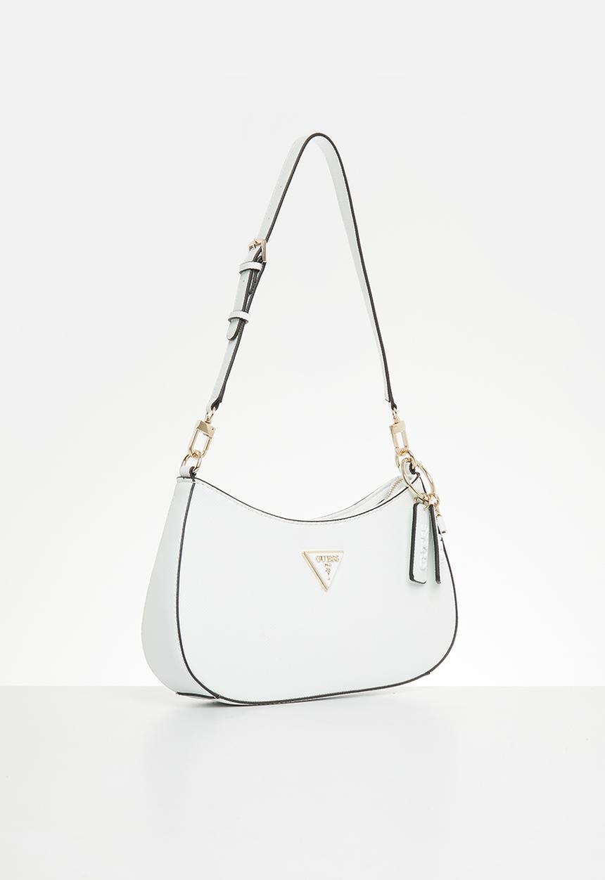 GUESS - Noelle top zip shoulder bag - white