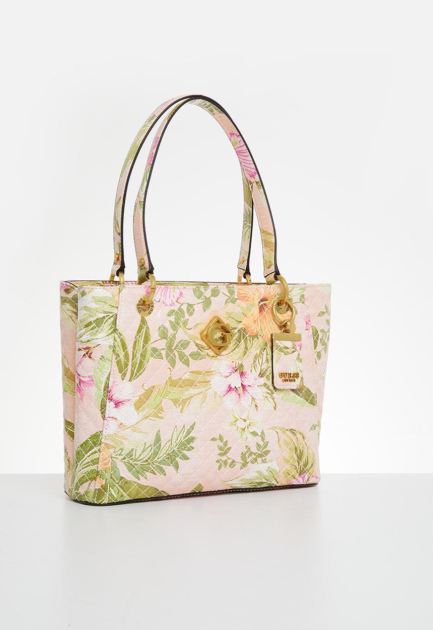 GUESS - Nerina small noel tote - peach floral