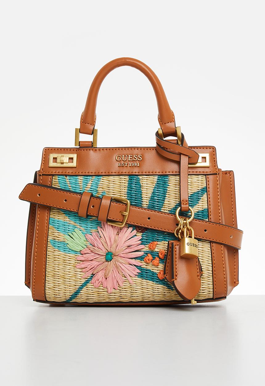 GUESS - Katey mini satchel - natural/cognac