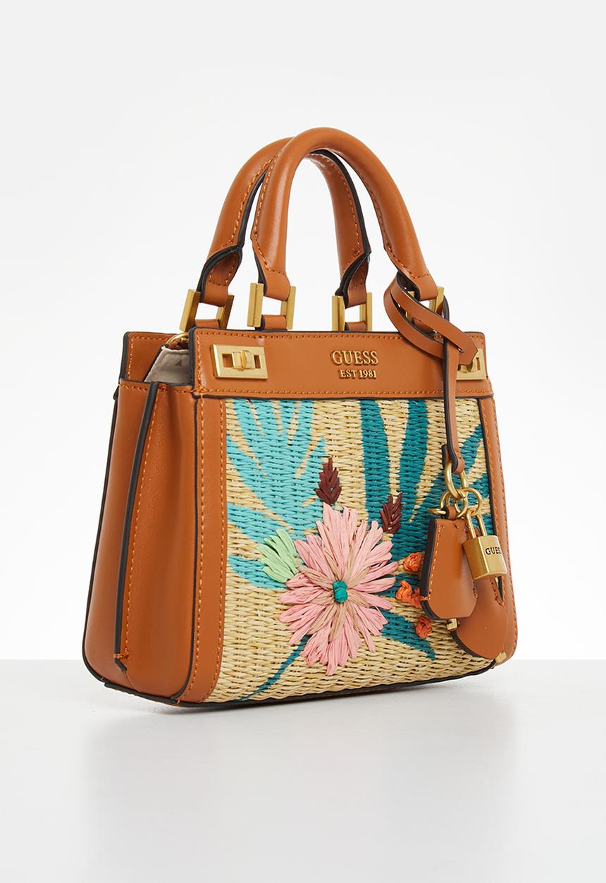 GUESS - Katey mini satchel - natural/cognac