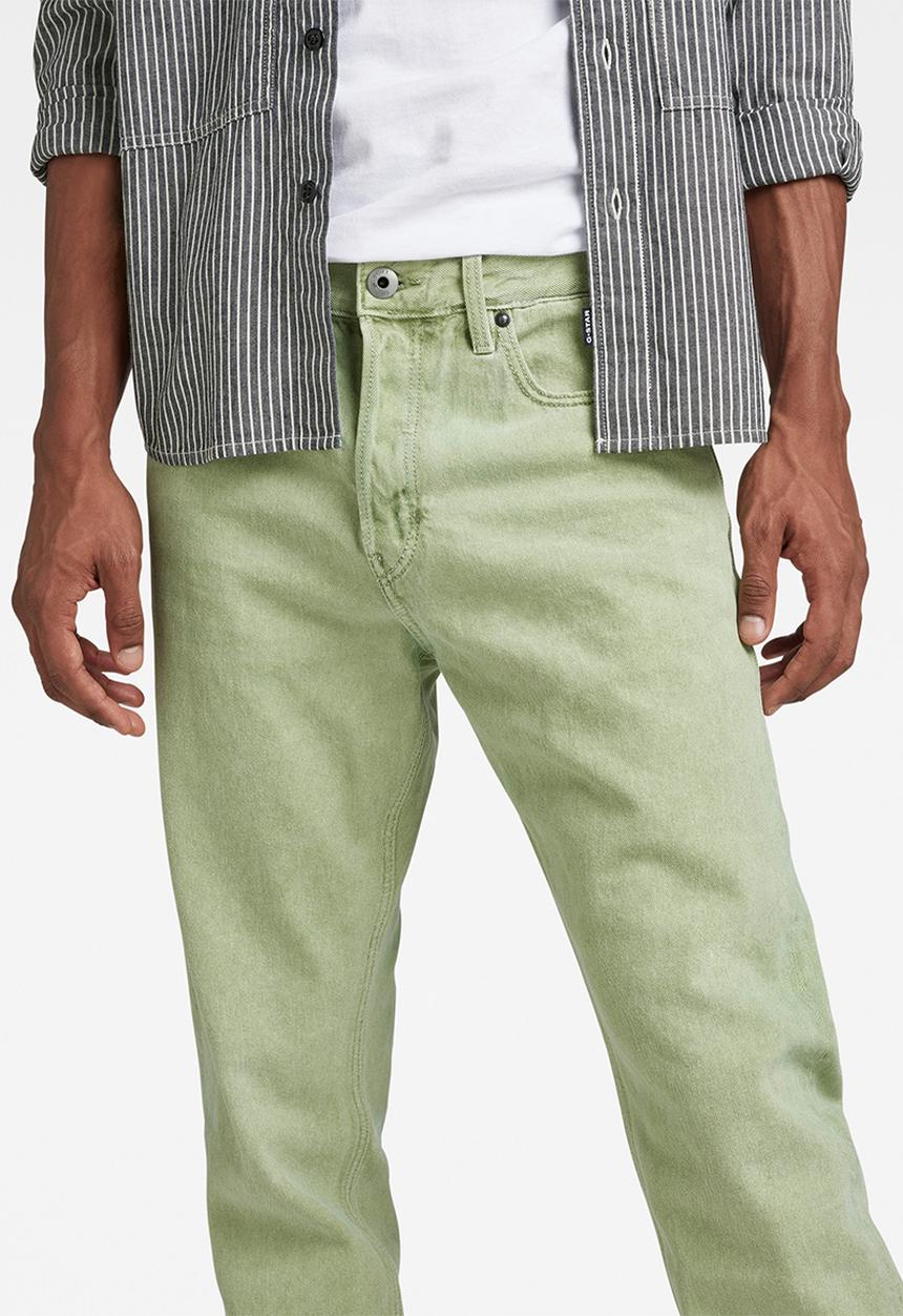 G-STAR - Triple a regular straight steer ecru denim r - rainbow cameo green gd