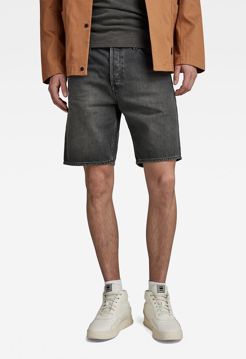 G-STAR - Triple a short bullet black denim o - faded blade