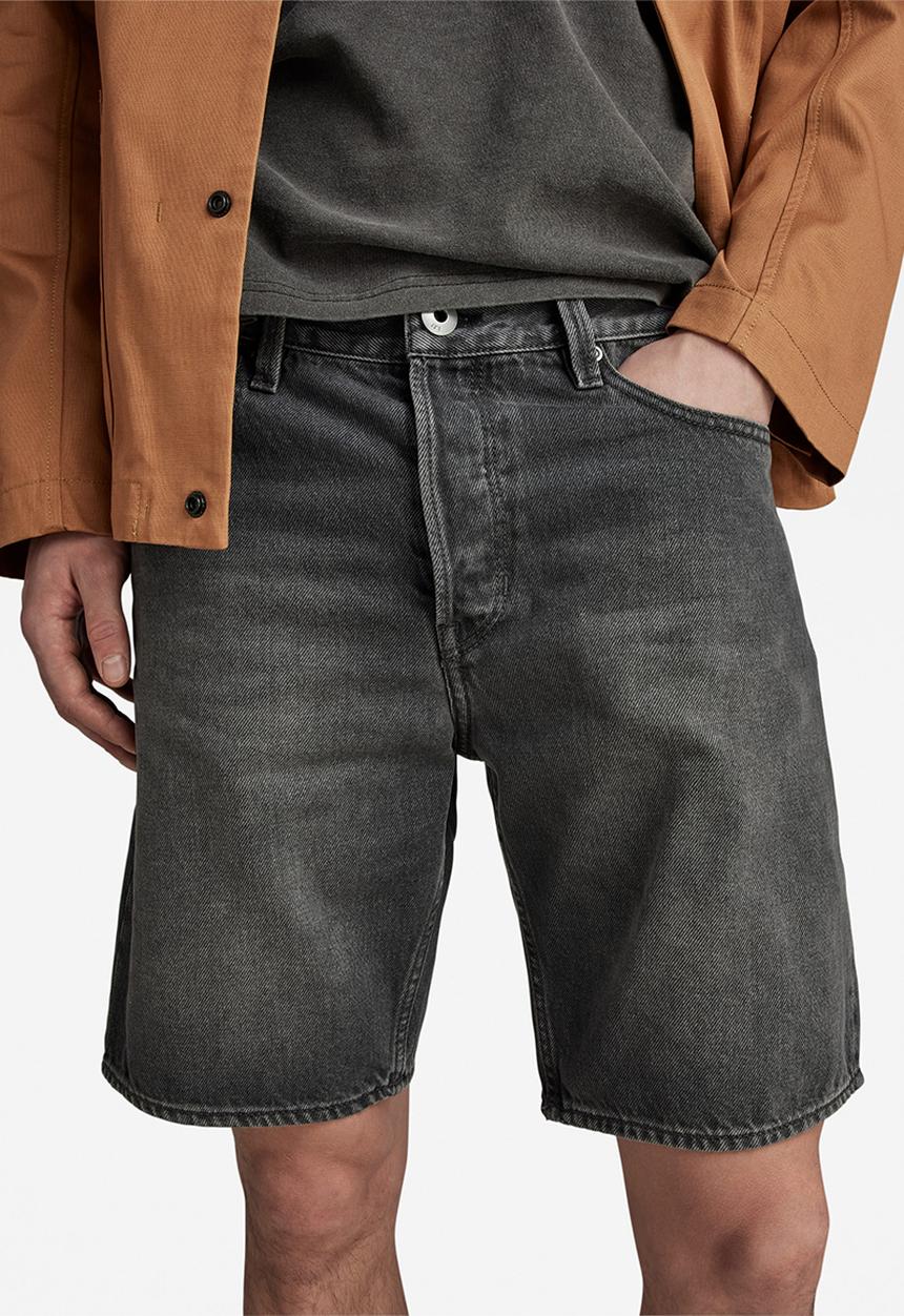 G-STAR - Triple a short bullet black denim o - faded blade