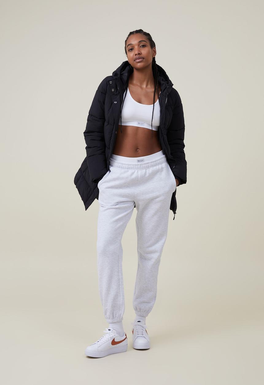 Cotton On - Mid length explorer puffer - black