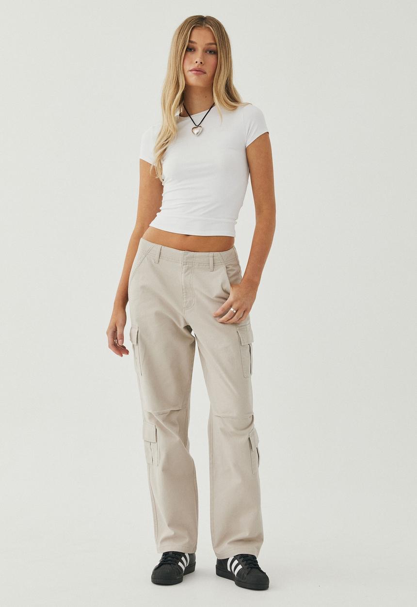 Supré  - Gigi cargo pant - canvas beige