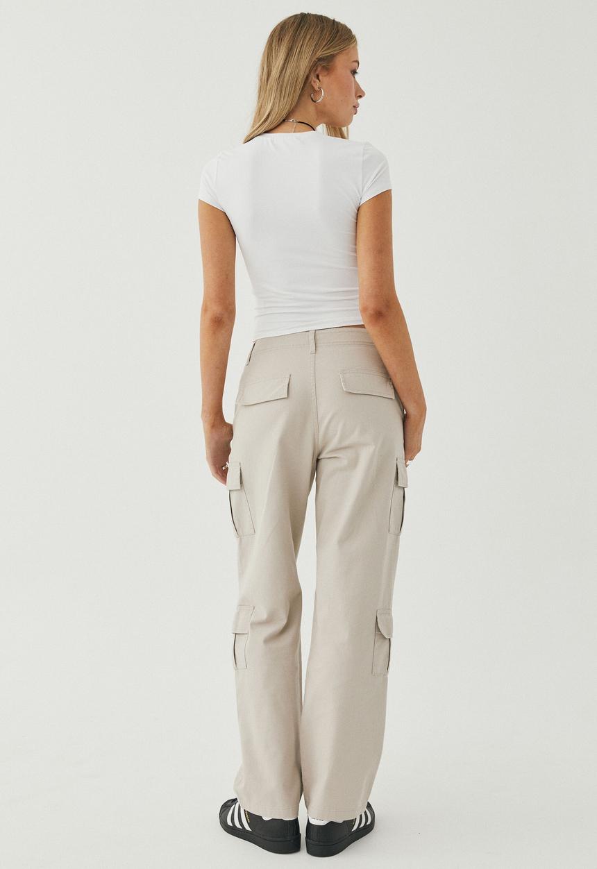 Supré  - Gigi cargo pant - canvas beige