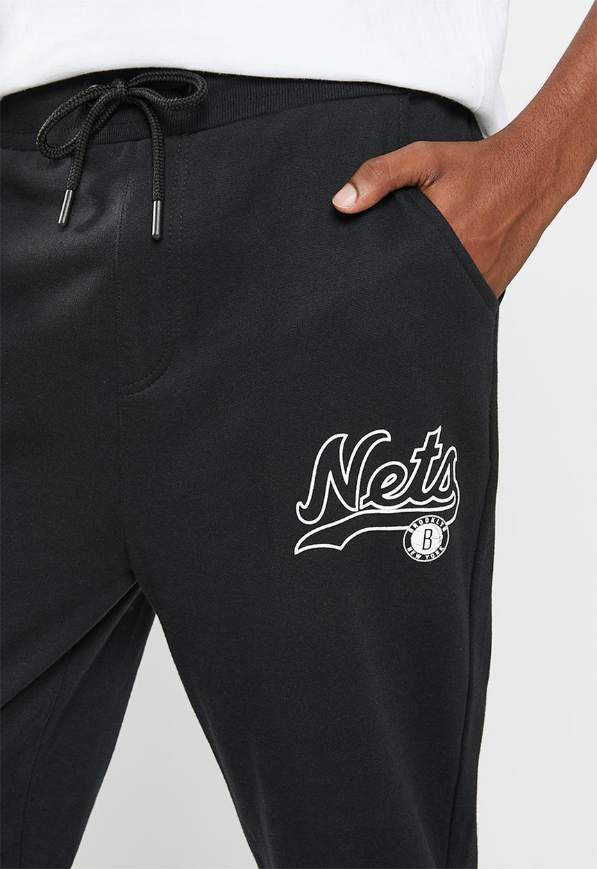 NBA - Brooklyn nets baseline jogger - black