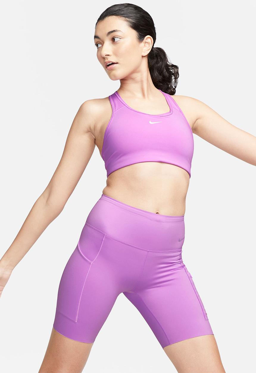 Nike - W nk df go mr 8in short - rush fuchsia/black