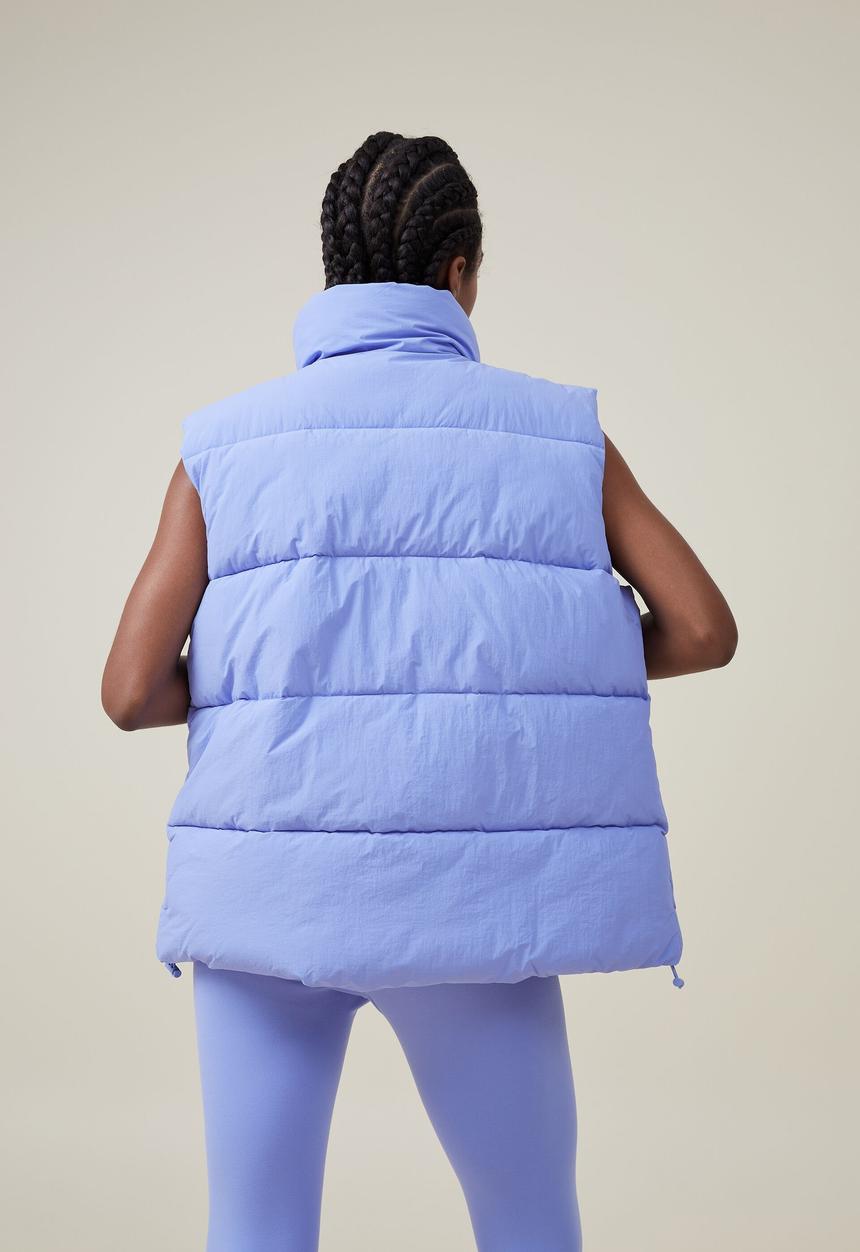 Cotton On - Mother puffer vest 2.0 - iris flower