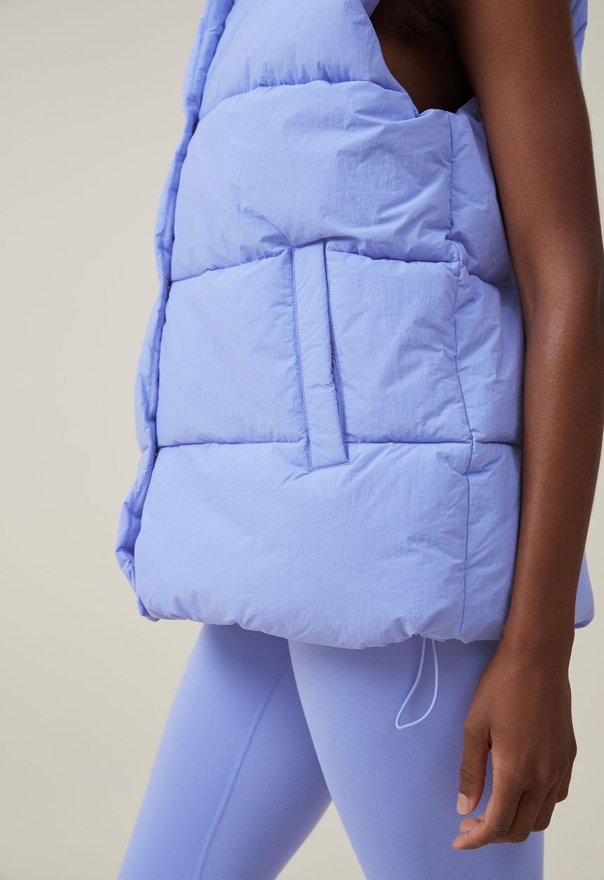 Cotton On - Mother puffer vest 2.0 - iris flower
