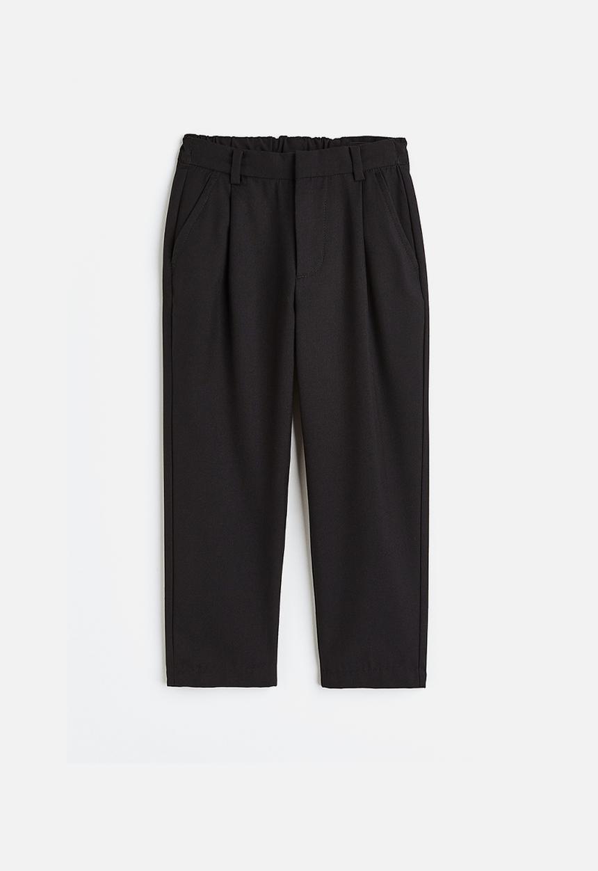 H&M - Loose fit tailored trousers - black