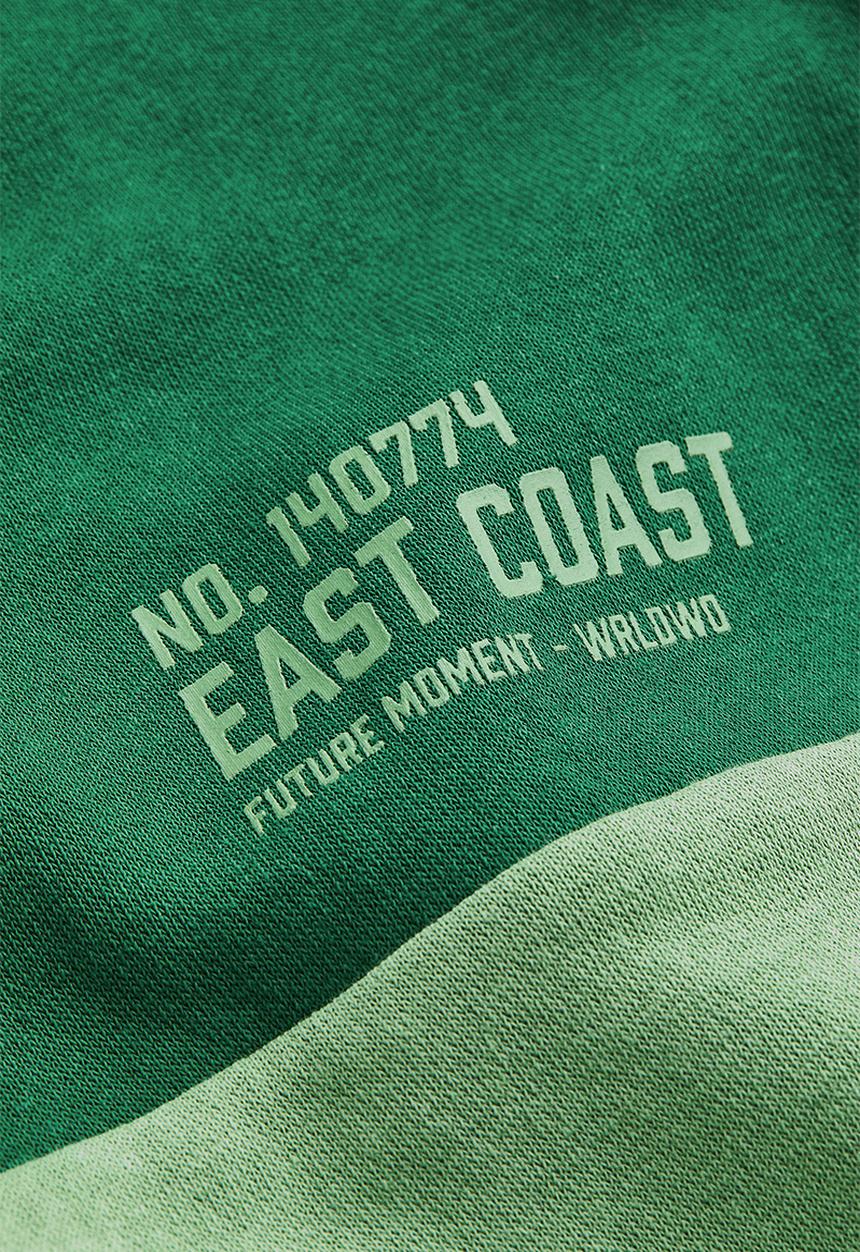 H&M - Printed hoodie - dark green/block-coloured
