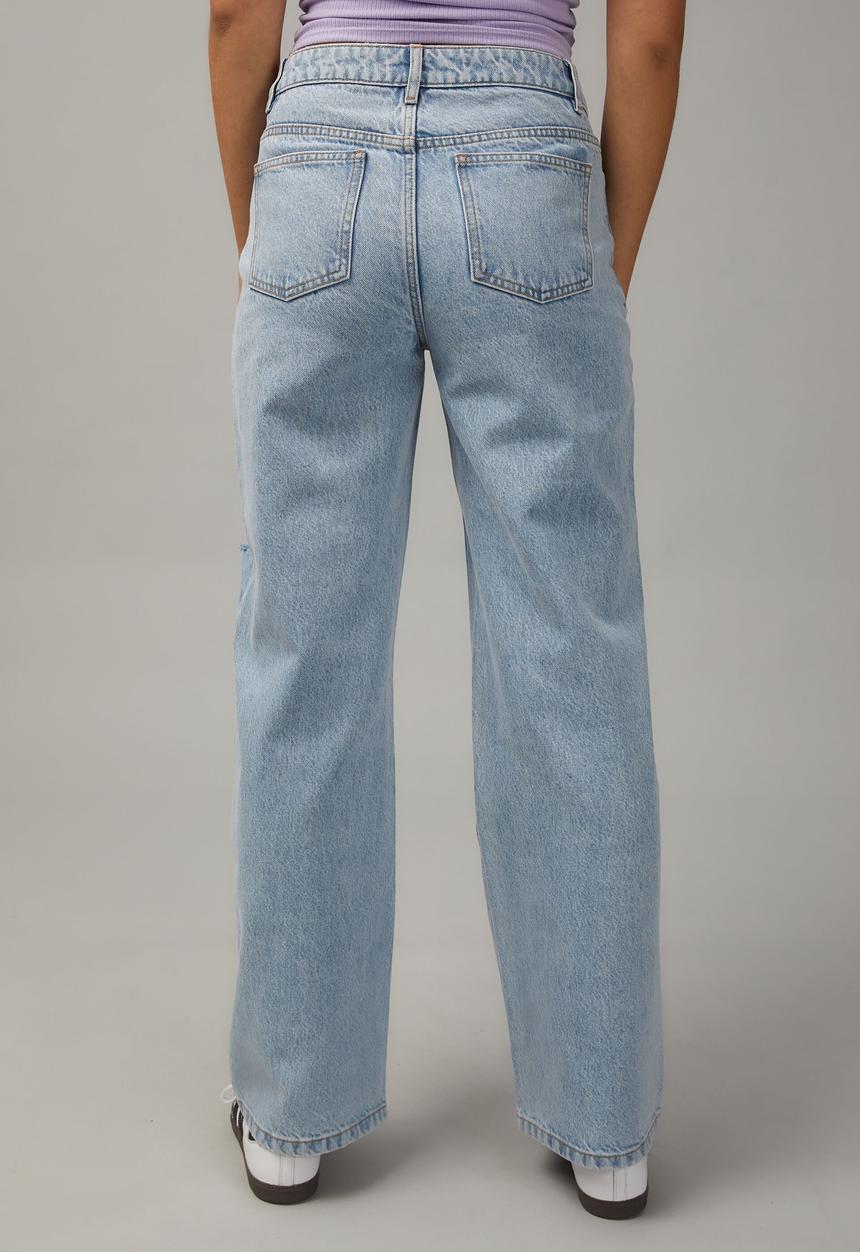 Factorie - Mid rise skate jean - 90S blue/heavy rips