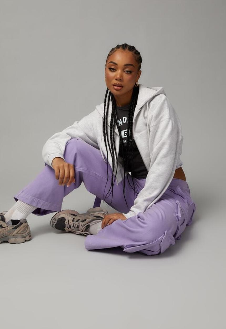 Factorie - Strappy cargo jean - violet tulip