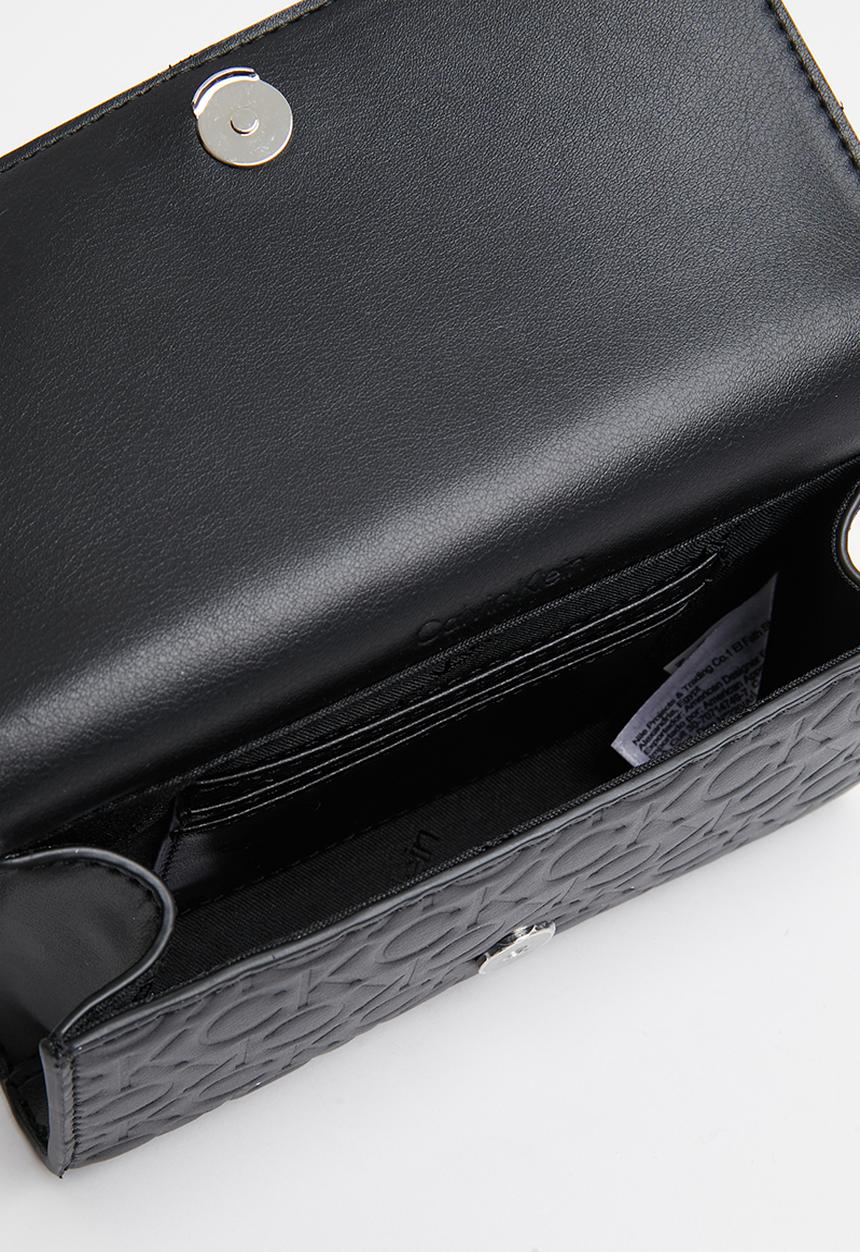 Calvin Klein - Re-lock mini bag emb mono - ck black