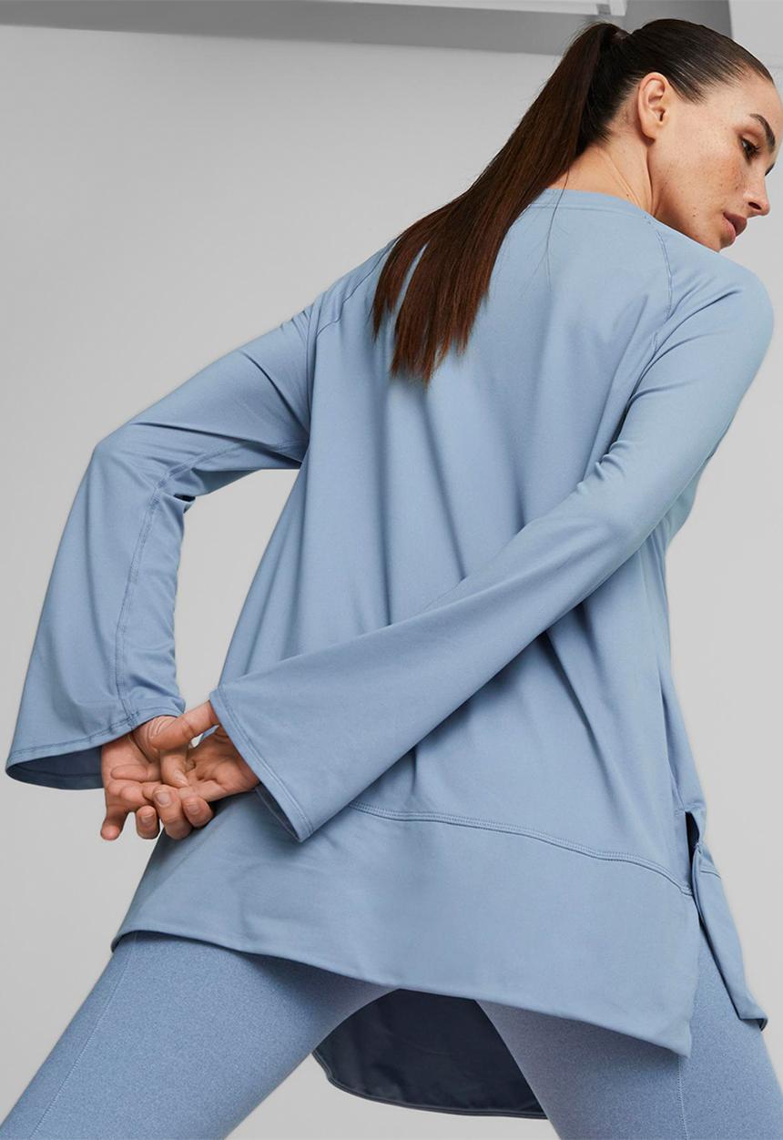 PUMA - Maternity studio bell sleeve top - filtered ash