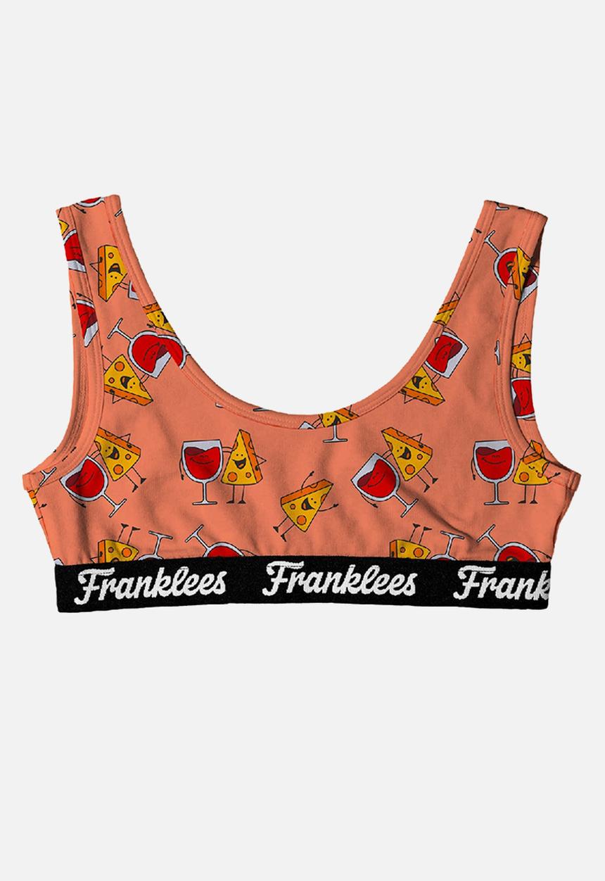 Franklees - U-back bralette - cheese & wine