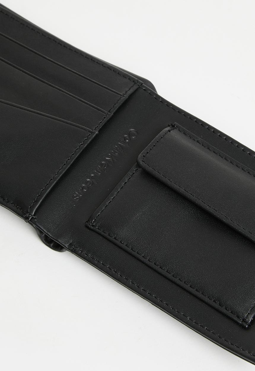 Calvin Klein - Monogram soft bifold w/coin - black