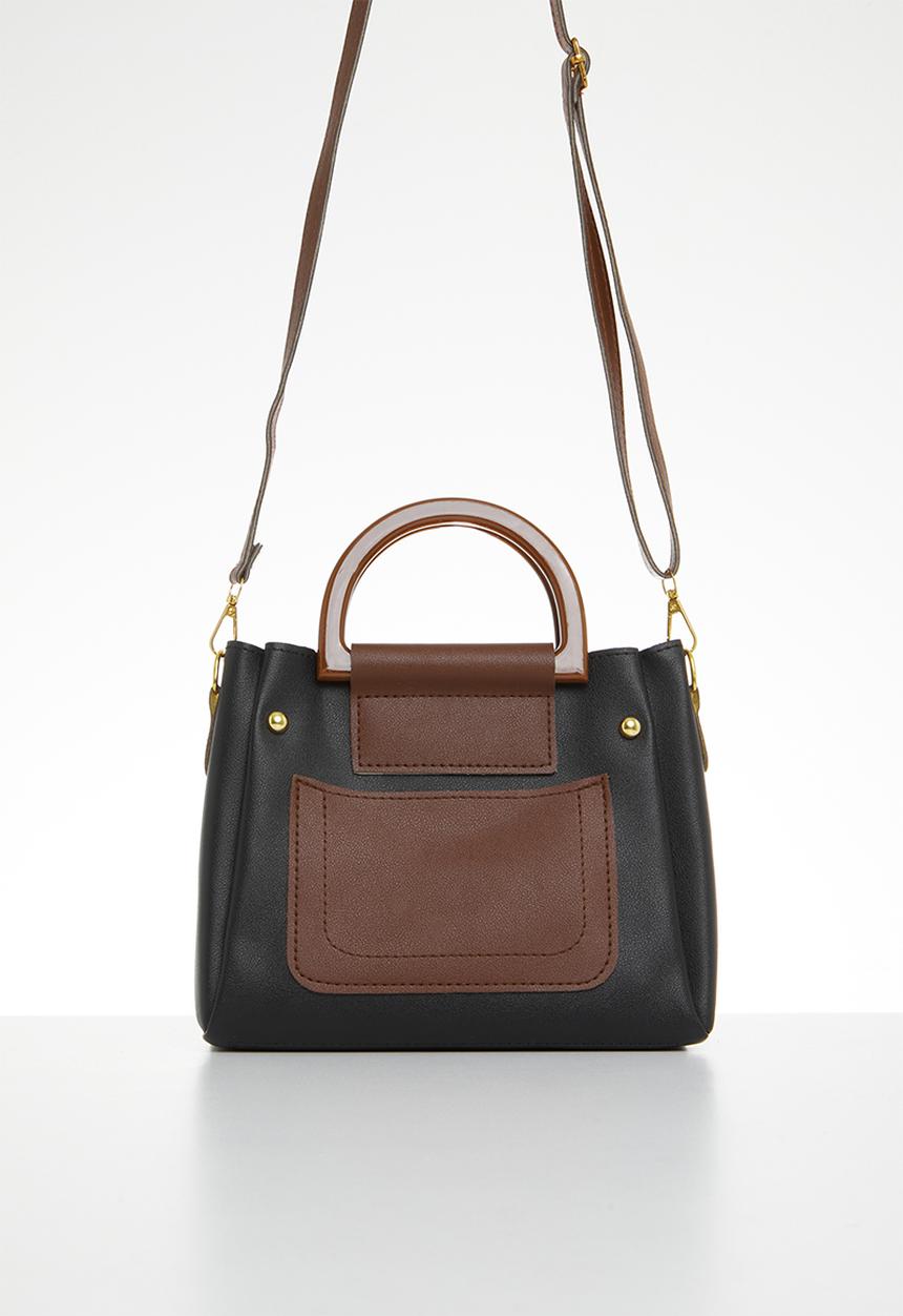 edit - Cassidy tote bag - black & brown