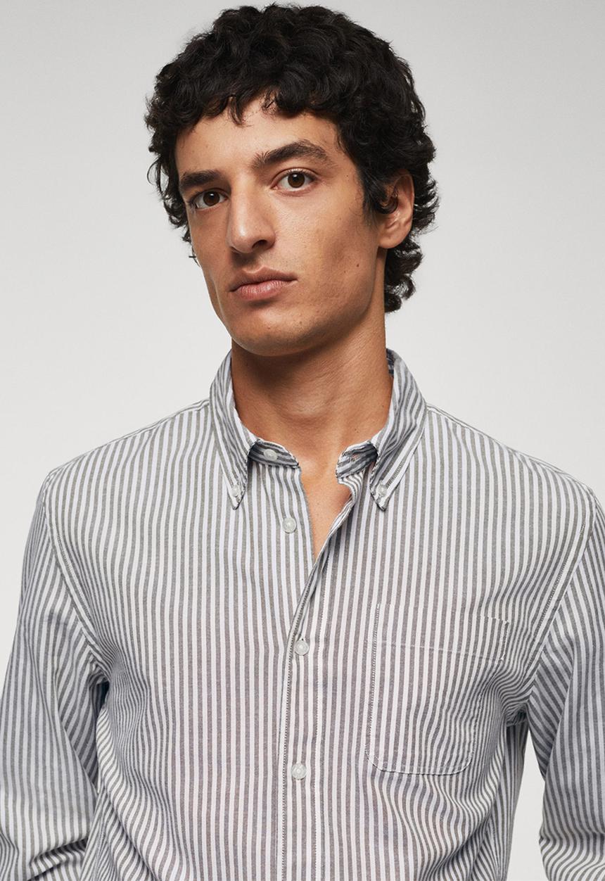 MANGO - Shirt kodak - khaki