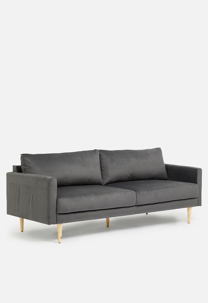 Sixth Floor - Hadley 3 seater - grey