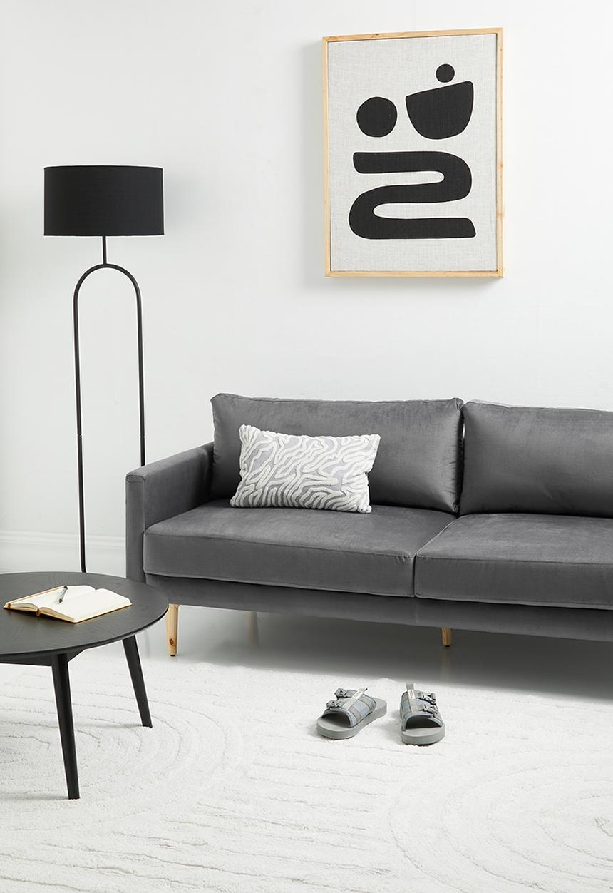 Sixth Floor - Hadley 3 seater - grey