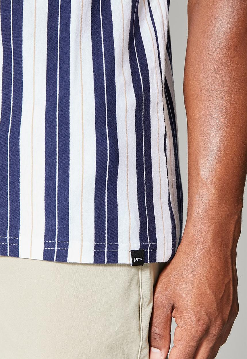 Superbalist - Nate short sleeve vertical stripe tee - multi