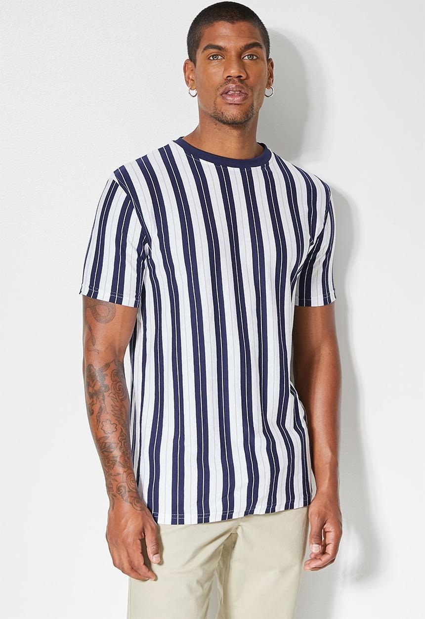 Superbalist - Nate short sleeve vertical stripe tee - multi