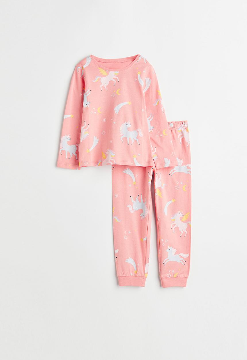H&M - Jersey pyjamas - pink/unicorns