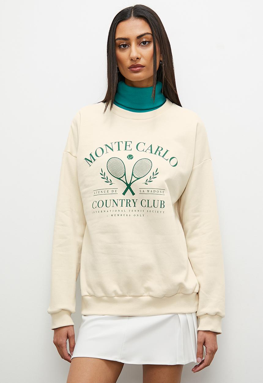 Superbalist - Graphic crew - ecru