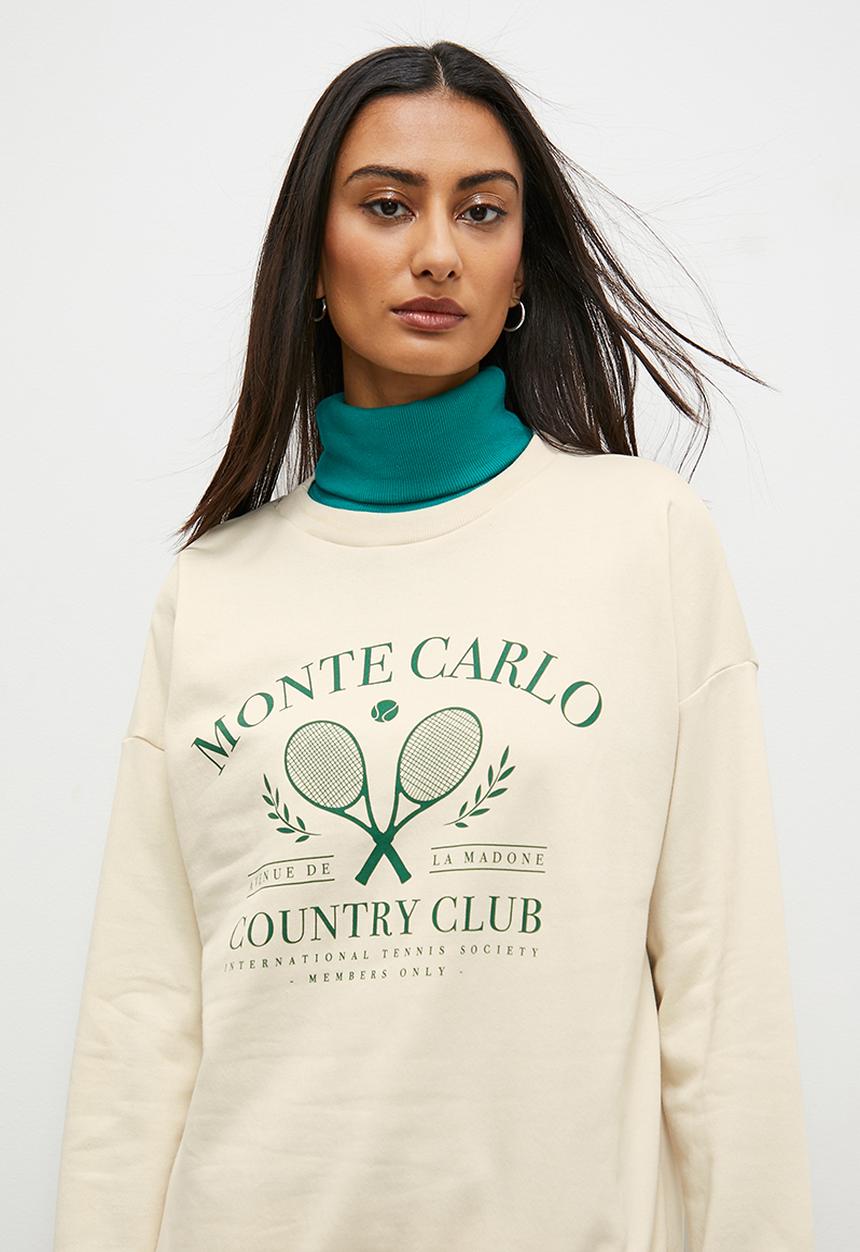 Superbalist - Graphic crew - ecru