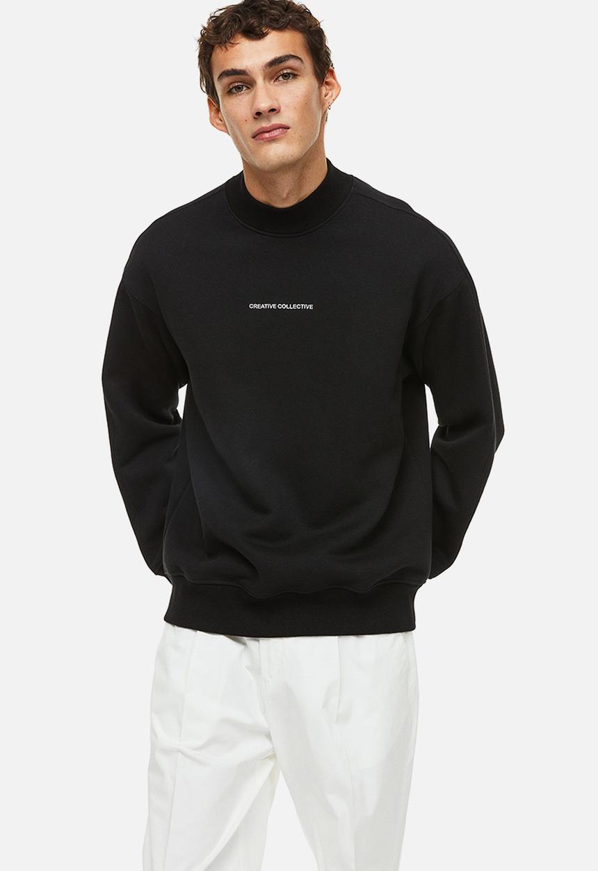H&M - Relaxed fit sweatshirt - black