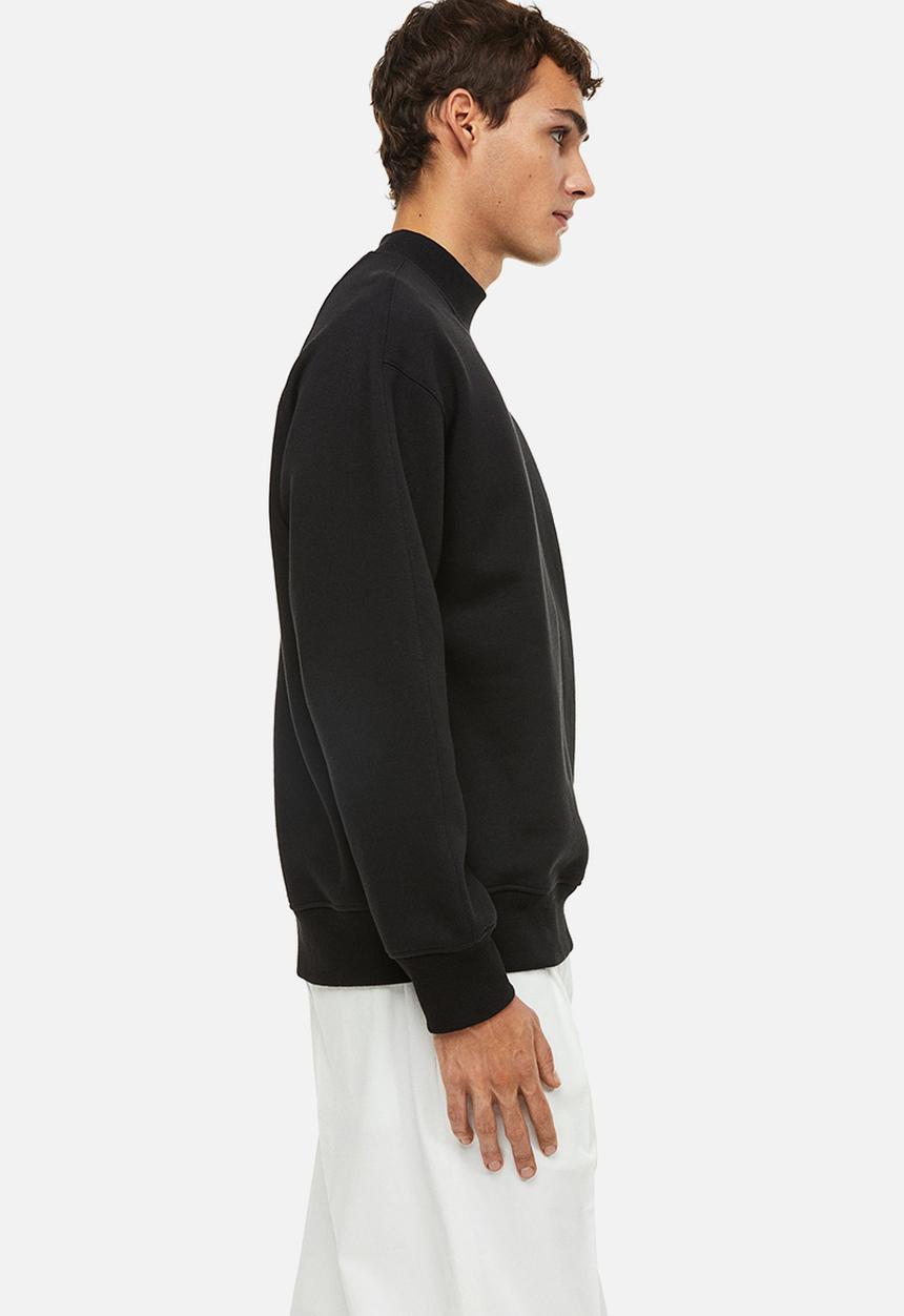 H&M - Relaxed fit sweatshirt - black
