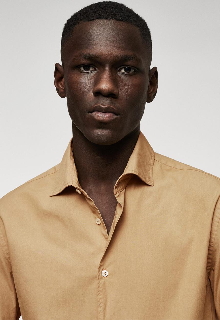 MANGO - Shirt jara - camel