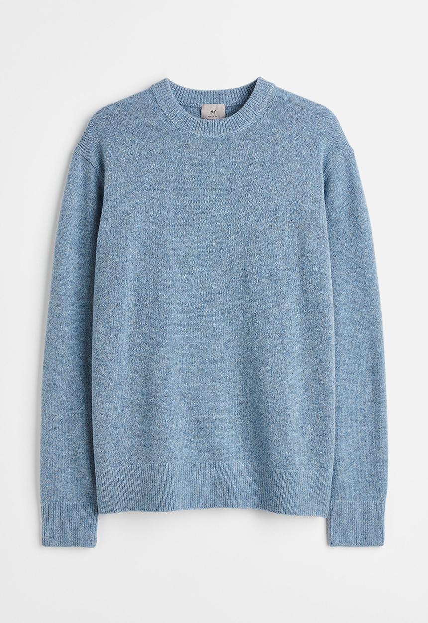 H&M - Regular fit wool jumper - light blue