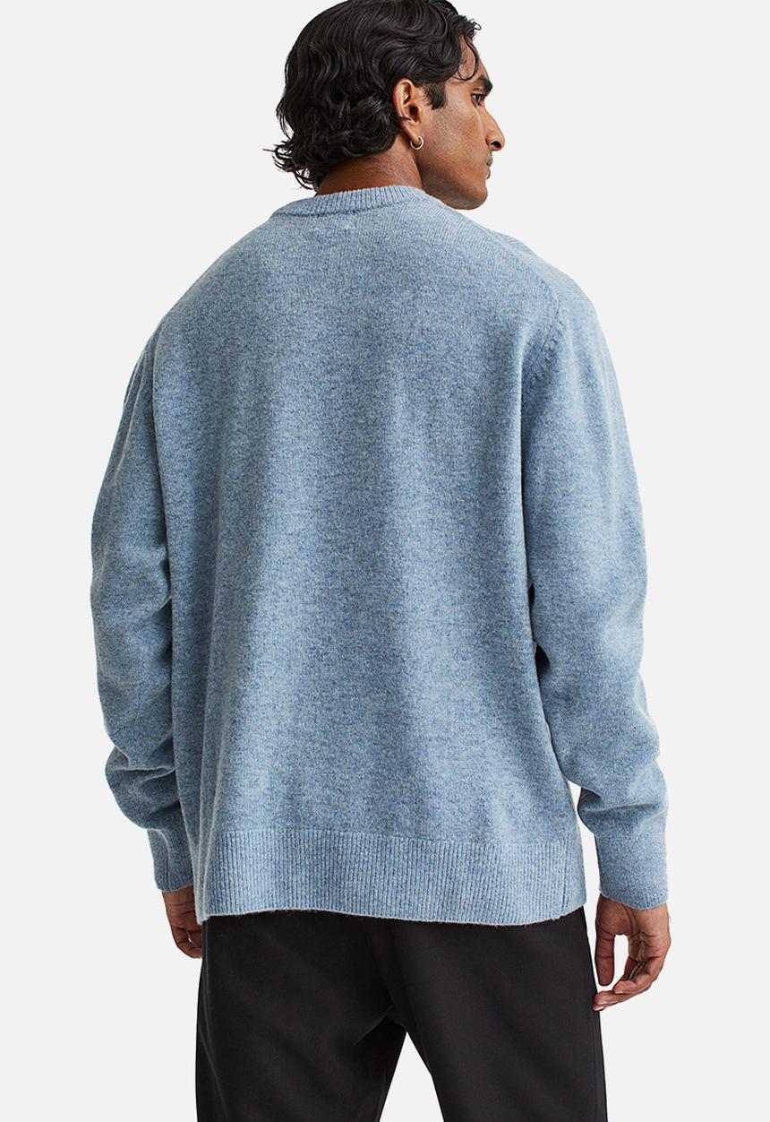 H&M - Regular fit wool jumper - light blue