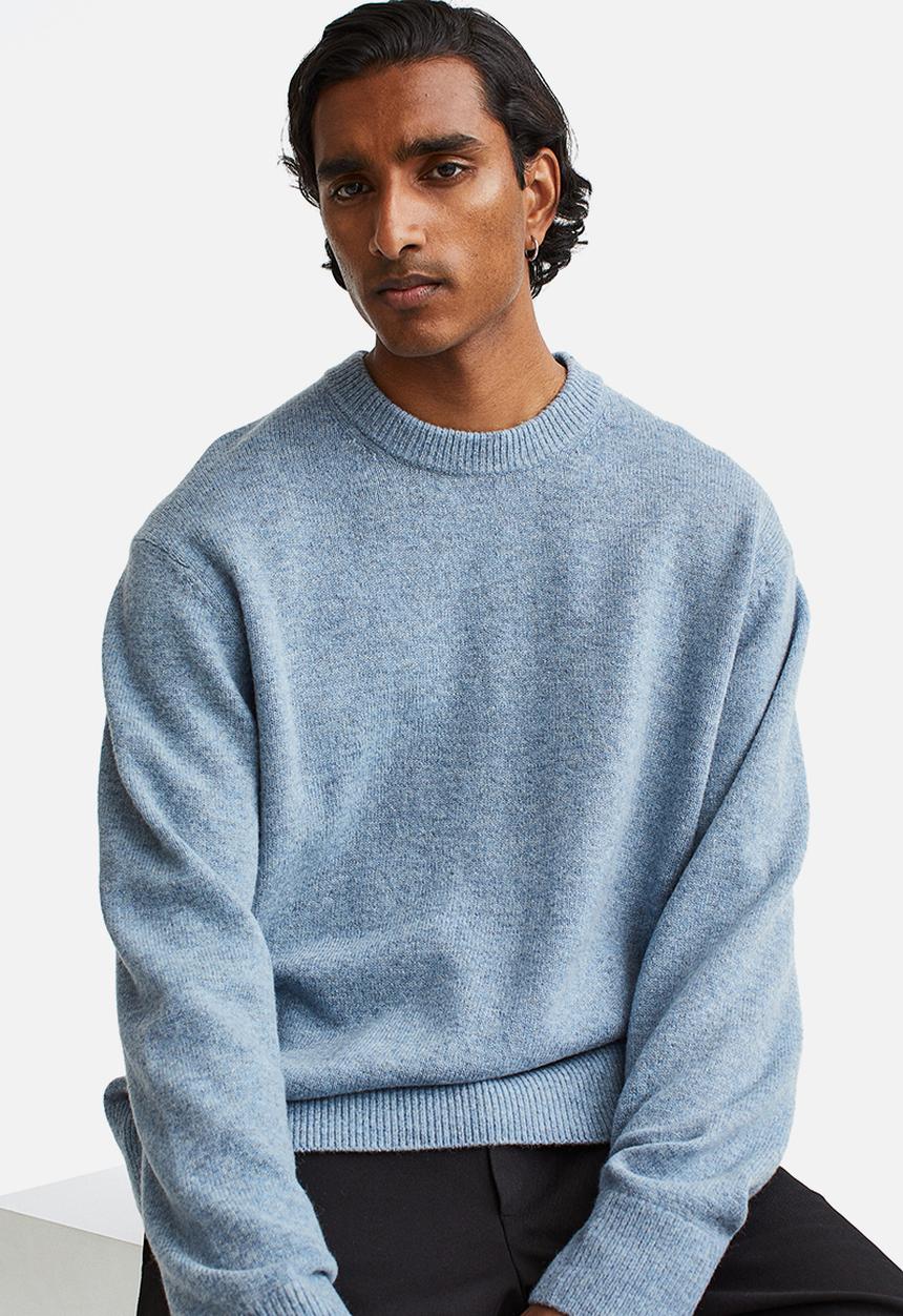 H&M - Regular fit wool jumper - light blue
