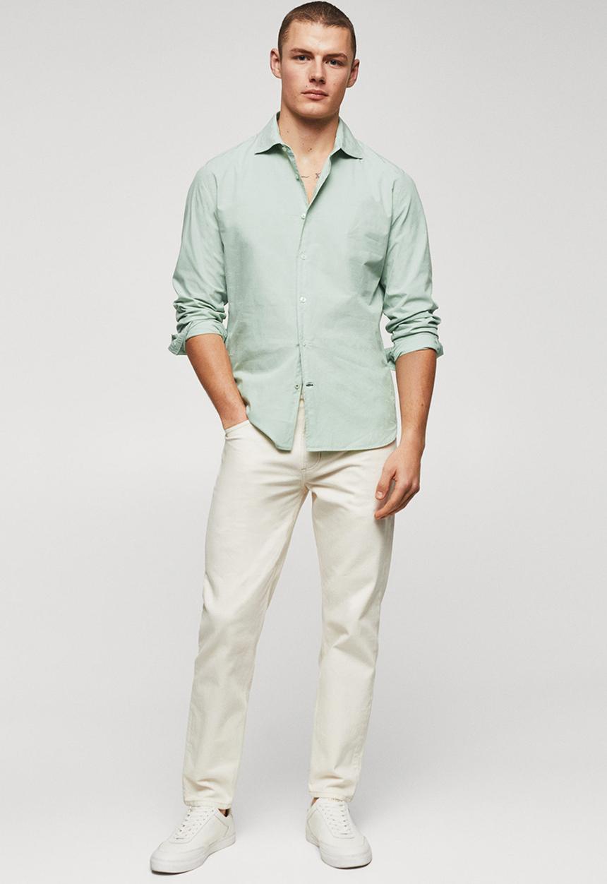 MANGO - Shirt jara - turquoise