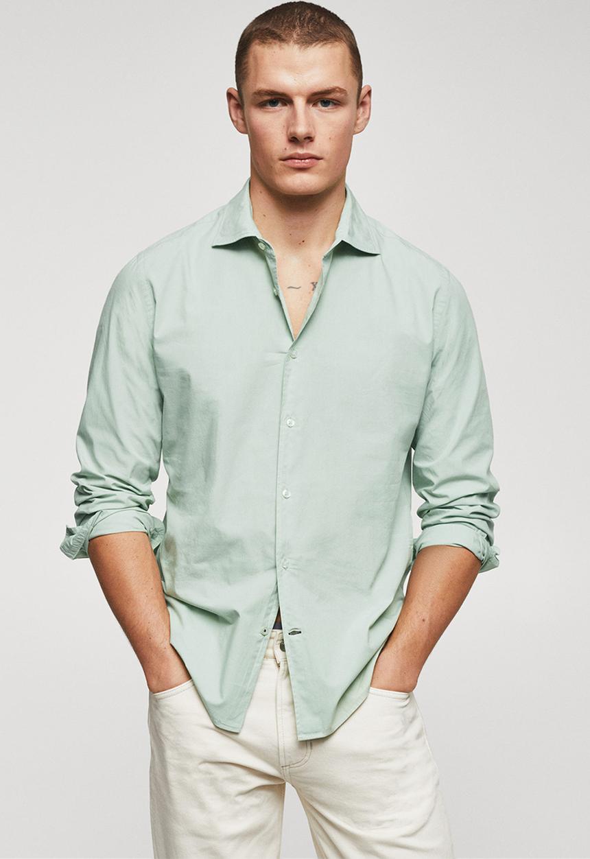 MANGO - Shirt jara - turquoise