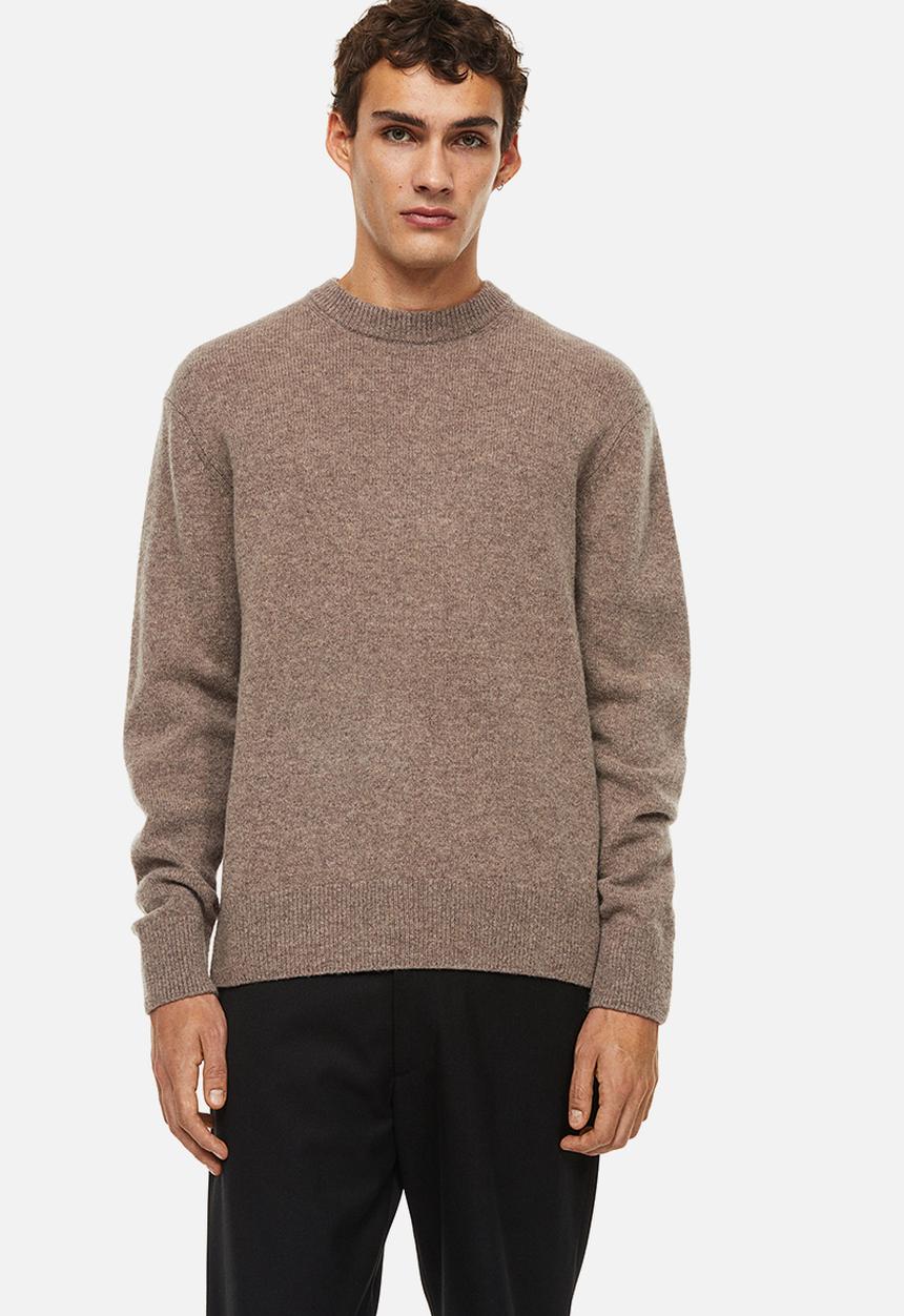 H&M - Regular fit wool jumper - beige marl