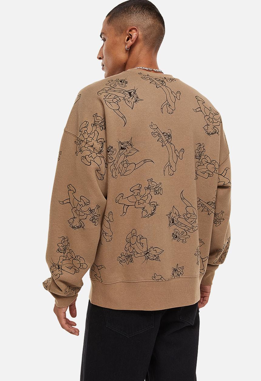 H&M - Relaxed fit sweatshirt - beige/tom and jerry